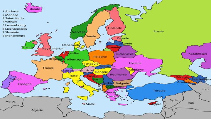 Formulaires pays d'Europe